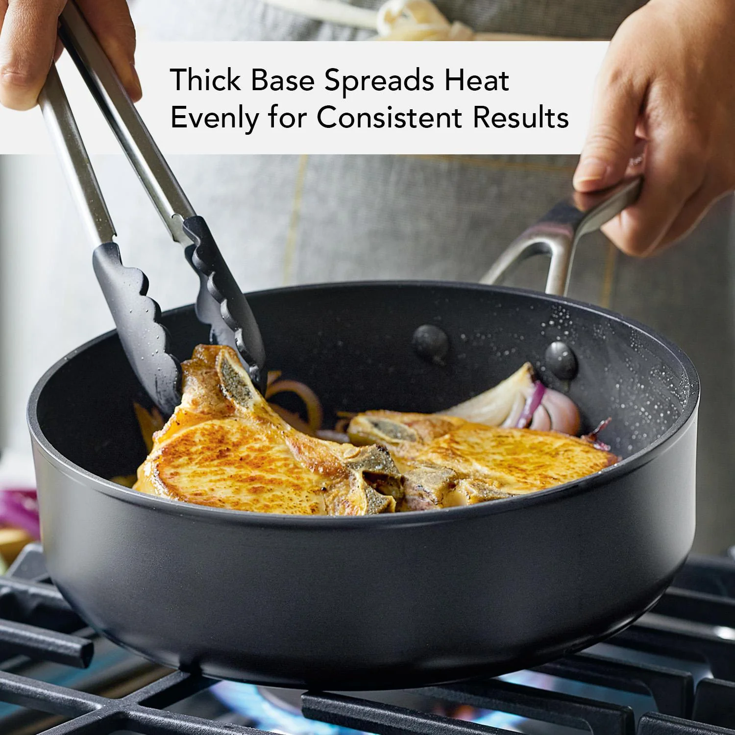 Meyer KitchenAid Hard-Anodized Induction Nonstick Cookware Set, 11-Piece, Matte Black - Image 3