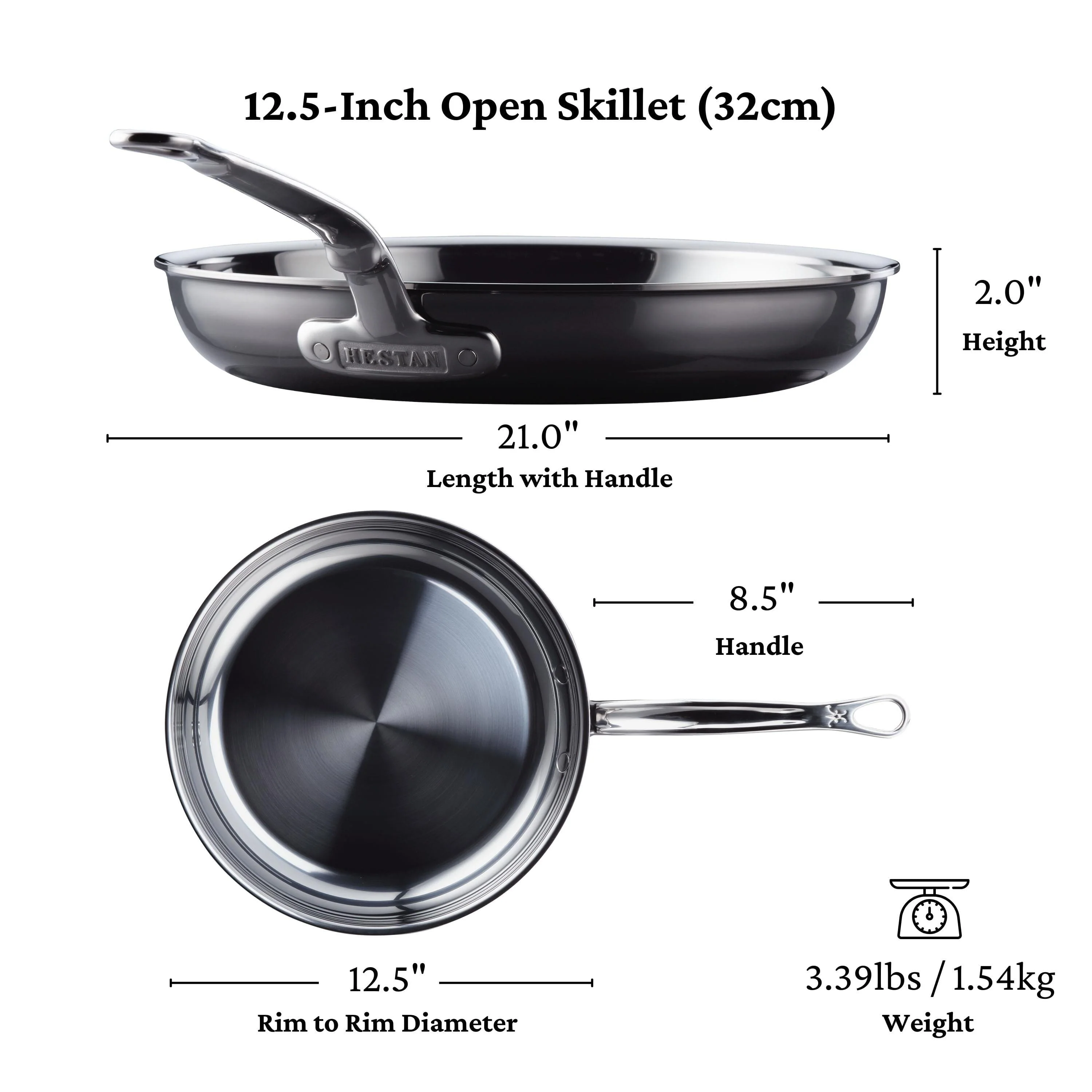 Meyer Hestan Titanium Skillets - Medium (11-Inch) - Image 12
