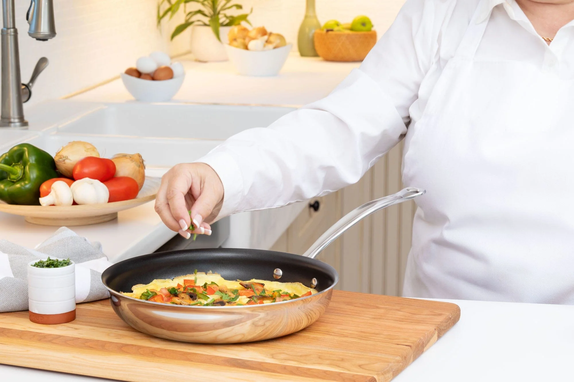 Meyer DynastyClad Stainless Steel 32cm/12.5" Non Stick Fry Pan Skillet Made in Canada - Image 3