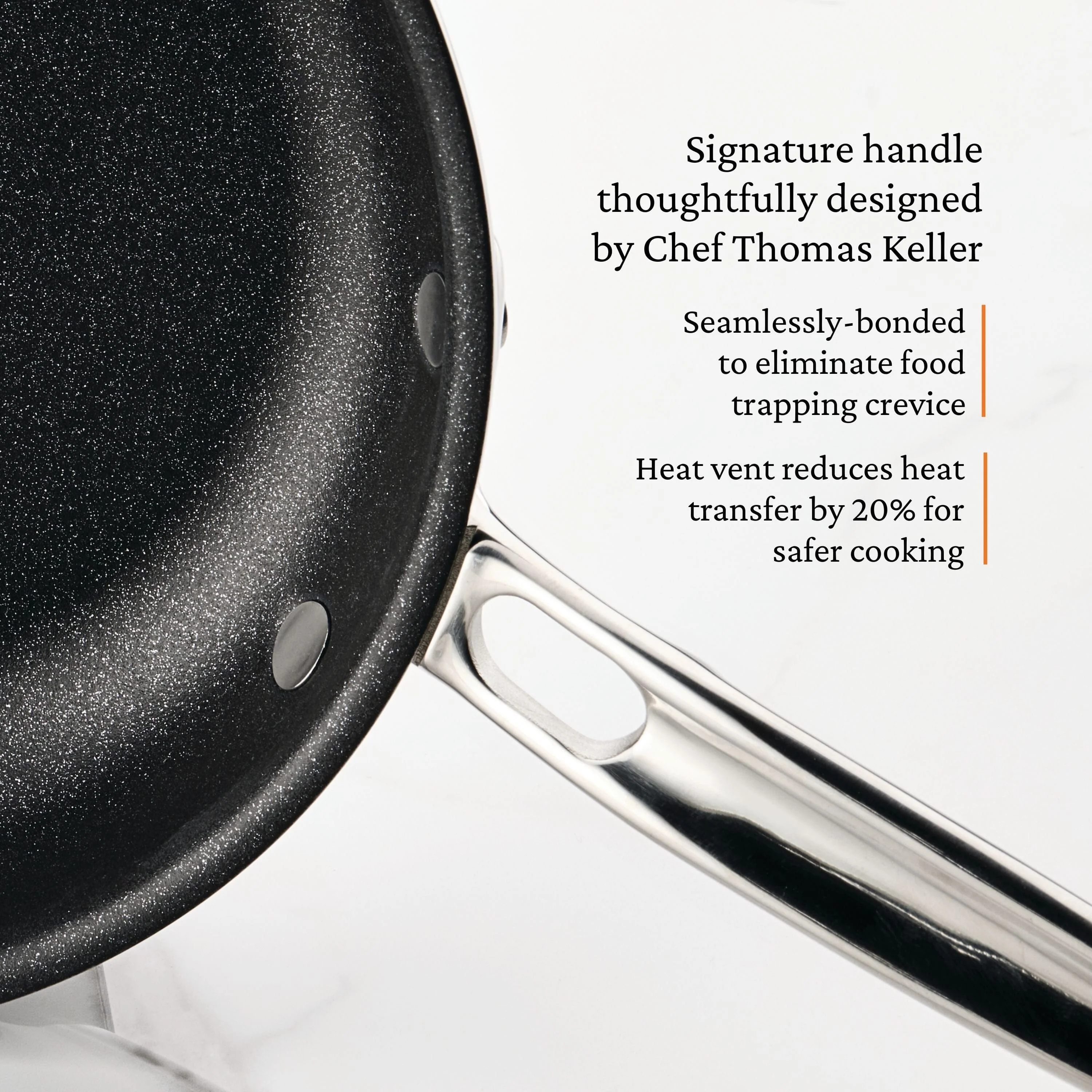 Meyer Hestan ProBond® Luxe 2-Piece Professional Clad Stainless Steel Skillet Set with TITUM® Nonstick (8.5 & 11-Inch) - Image 5
