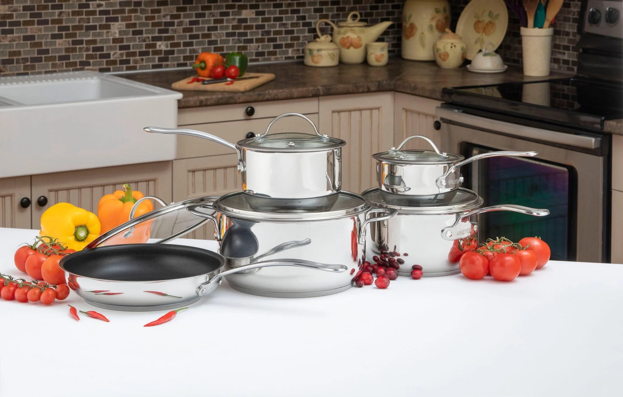 Meyer Nouvelle Stainless Steel 10-Piece Set, Made in Canada — SKU SKU00365-000-6BFCFC - Image 2