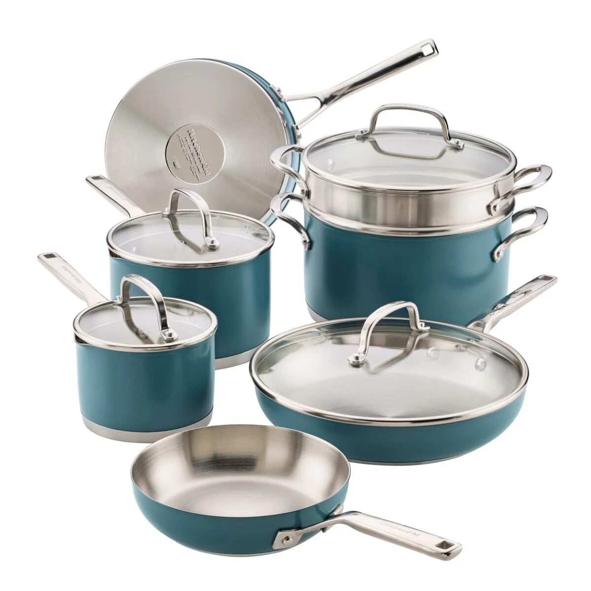 Meyer KitchenAid Stainless Steel 3-Ply Base 11-Piece Cookware Set — SKU SKU00273-000-0D2ABD