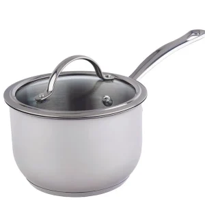Meyer Nouvelle Stainless Steel 2.1L Saucepan with tempered glass lid, Made in Canada