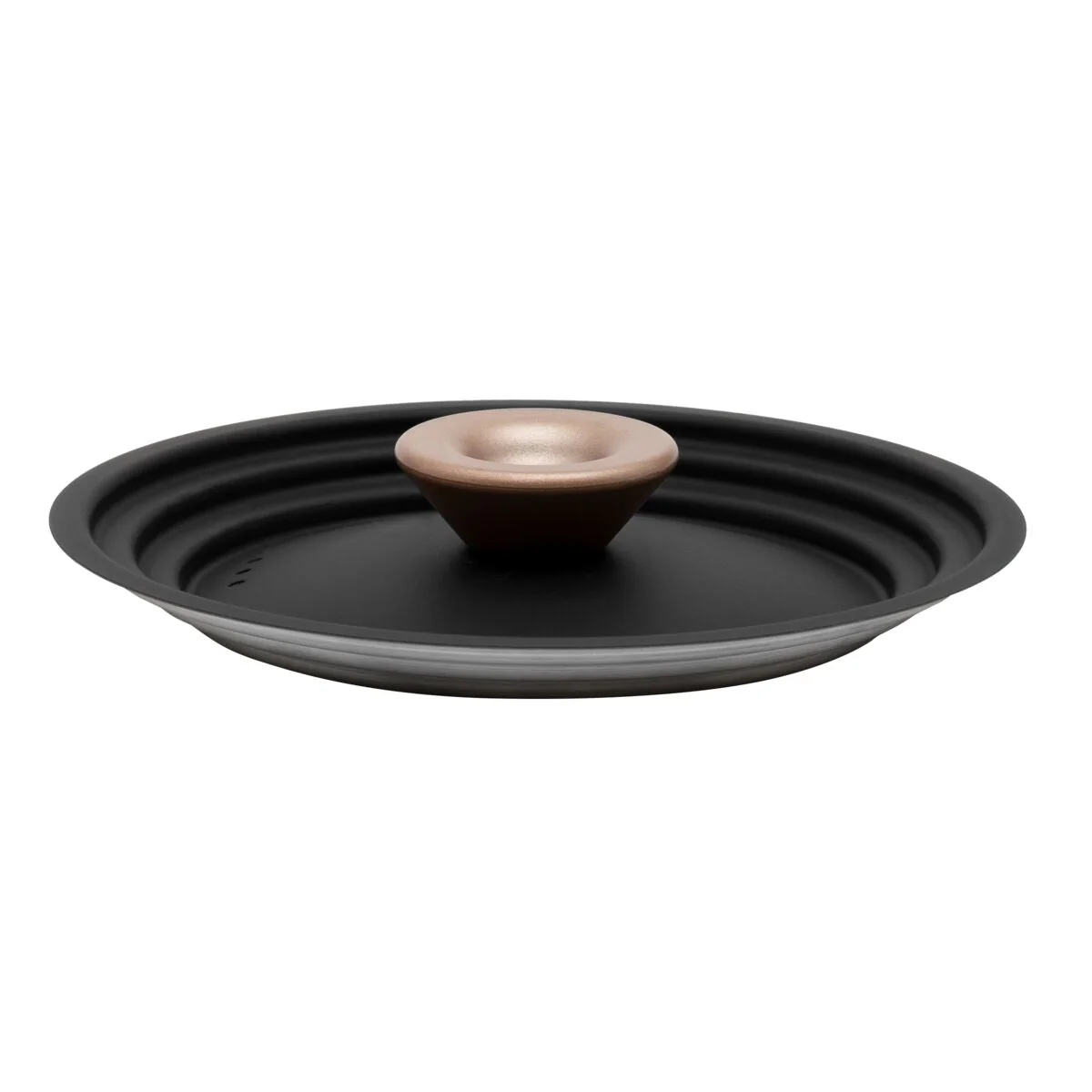 Meyer Accent Series Stainless Steel Universal Pots and Pan/Cookware Lid, Small, Matte Black