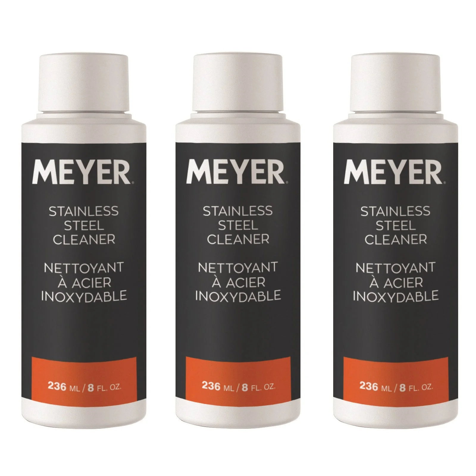 3pk Meyer Stainless Steel Cleaner (3x250ml)
