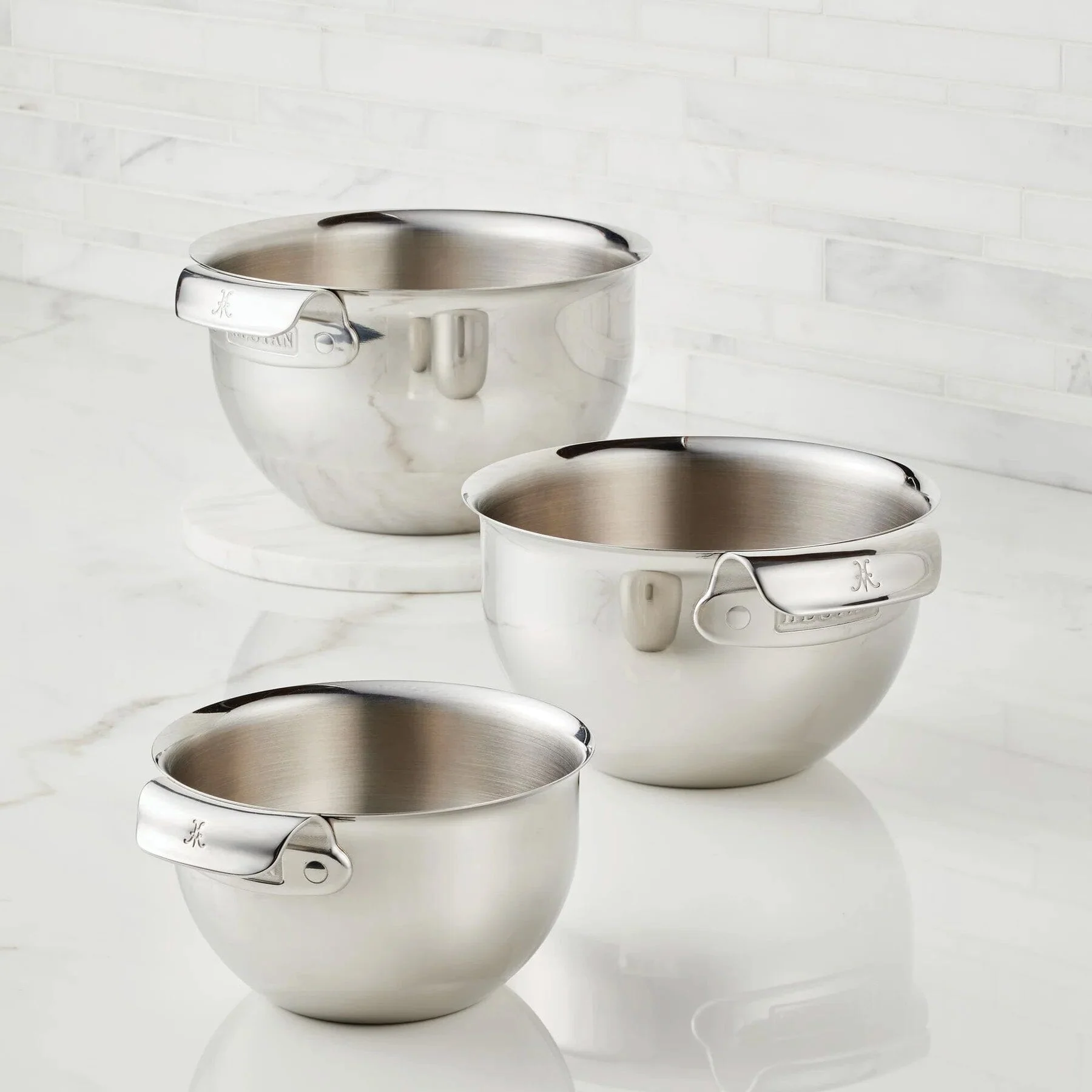 Meyer Hestan Stainless Steel Mixing Bowl Set, 3-Piece