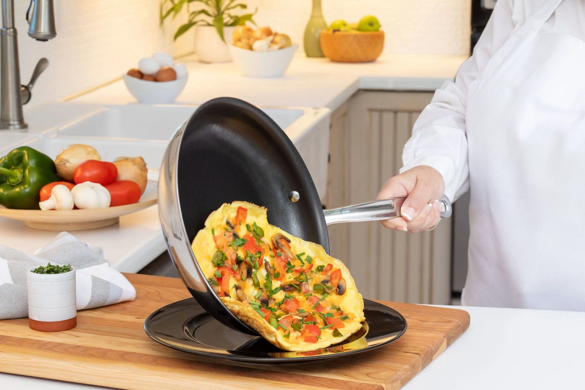 Meyer DynastyClad Stainless Steel 32cm/12.5" Non Stick Fry Pan Skillet Made in Canada - Image 2
