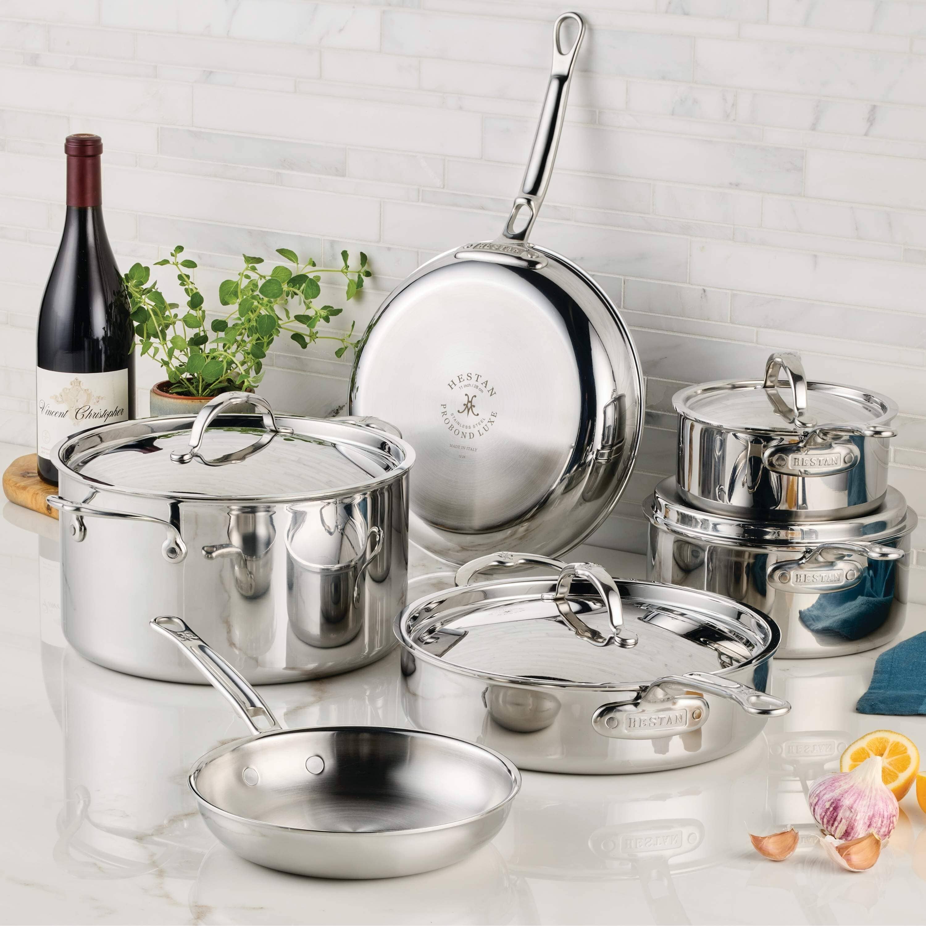 Meyer Hestan ProBond® Luxe 10-Piece Professional Clad Stainless Steel Cookware Set - Image 11