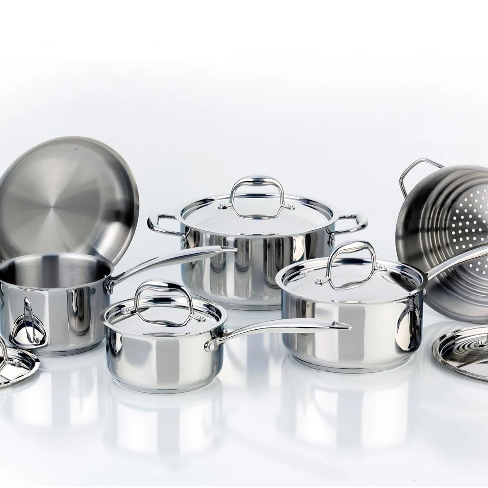 Meyer Accolade Stainless Steel Cookware Set, 11-Piece, Made in Canada