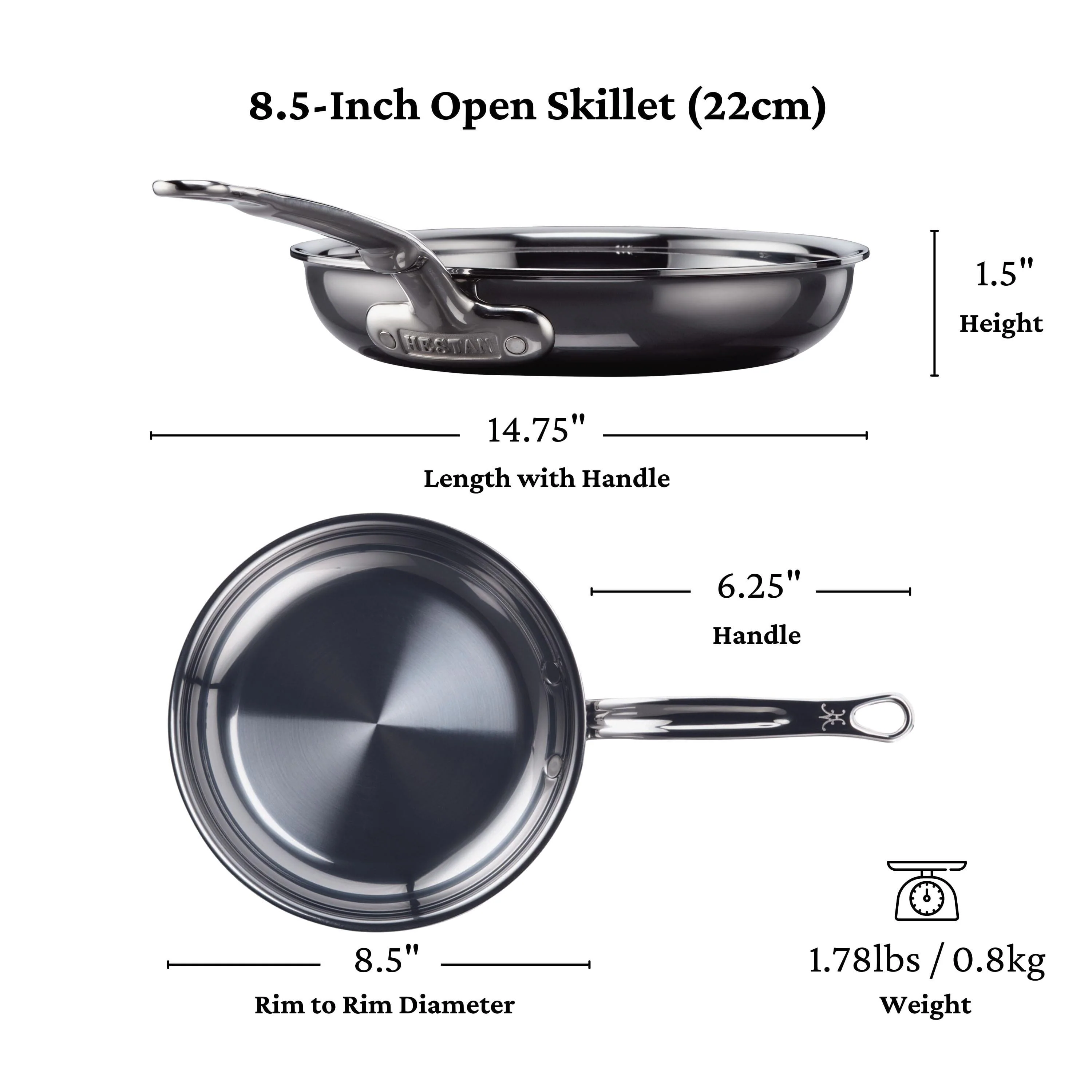 Meyer Hestan Titanium Skillets - Medium (11-Inch) - Image 10