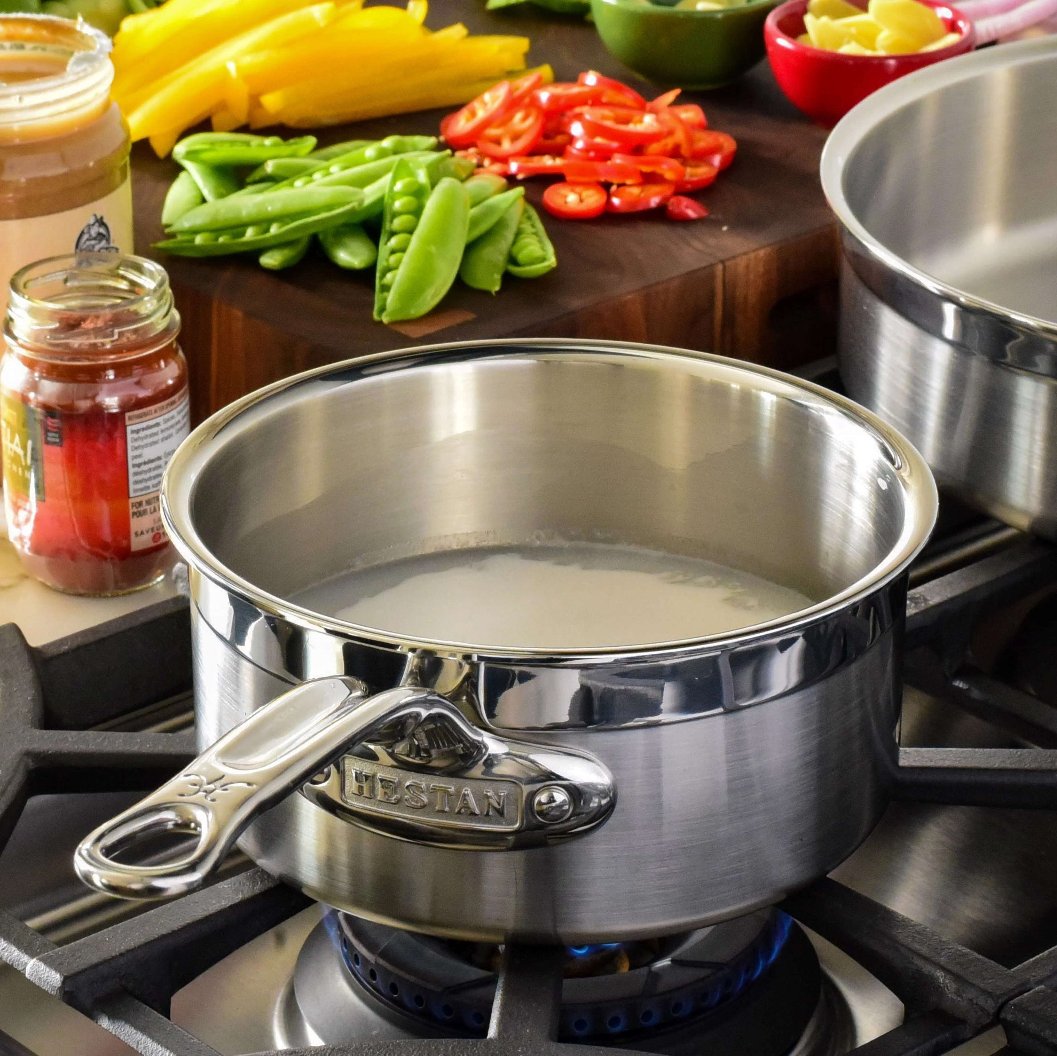 Meyer Hestan Professional Clad Stainless Steel Saucepans - Large (3-Quart) - Image 2