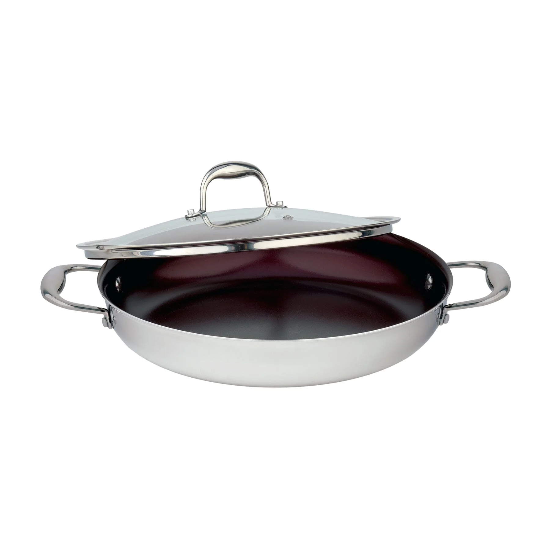Meyer Tri-Ply Clad Stainless Steel 28cm/11" Everyday Pan Non Stick Skillet with cover, Made in Canada
