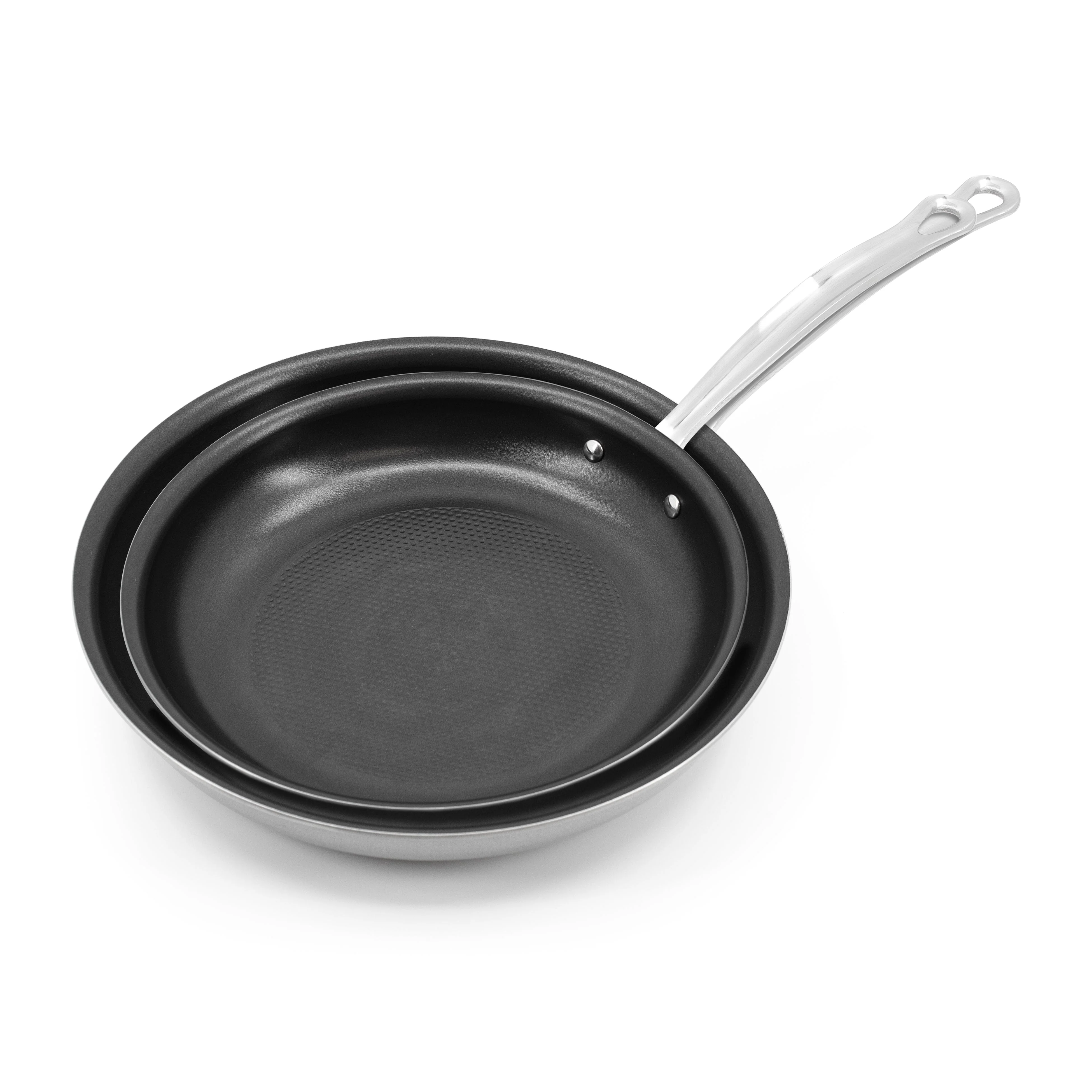 2pc Meyer Dynasty Fry Pan Set, 24cm and 28cm Non Stick Pans Made in Canada