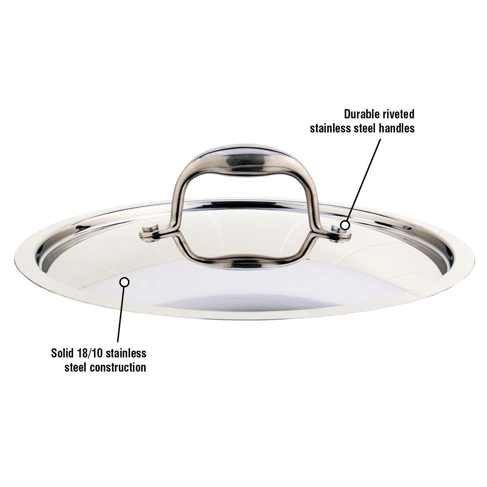 20cm Meyer Accolade Stainless Steel Cover Lid - Image 2