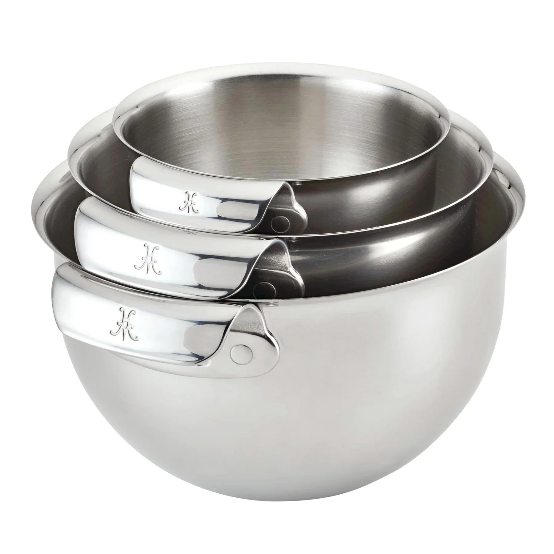 Meyer Hestan Stainless Steel Mixing Bowl Set, 3-Piece - Image 2