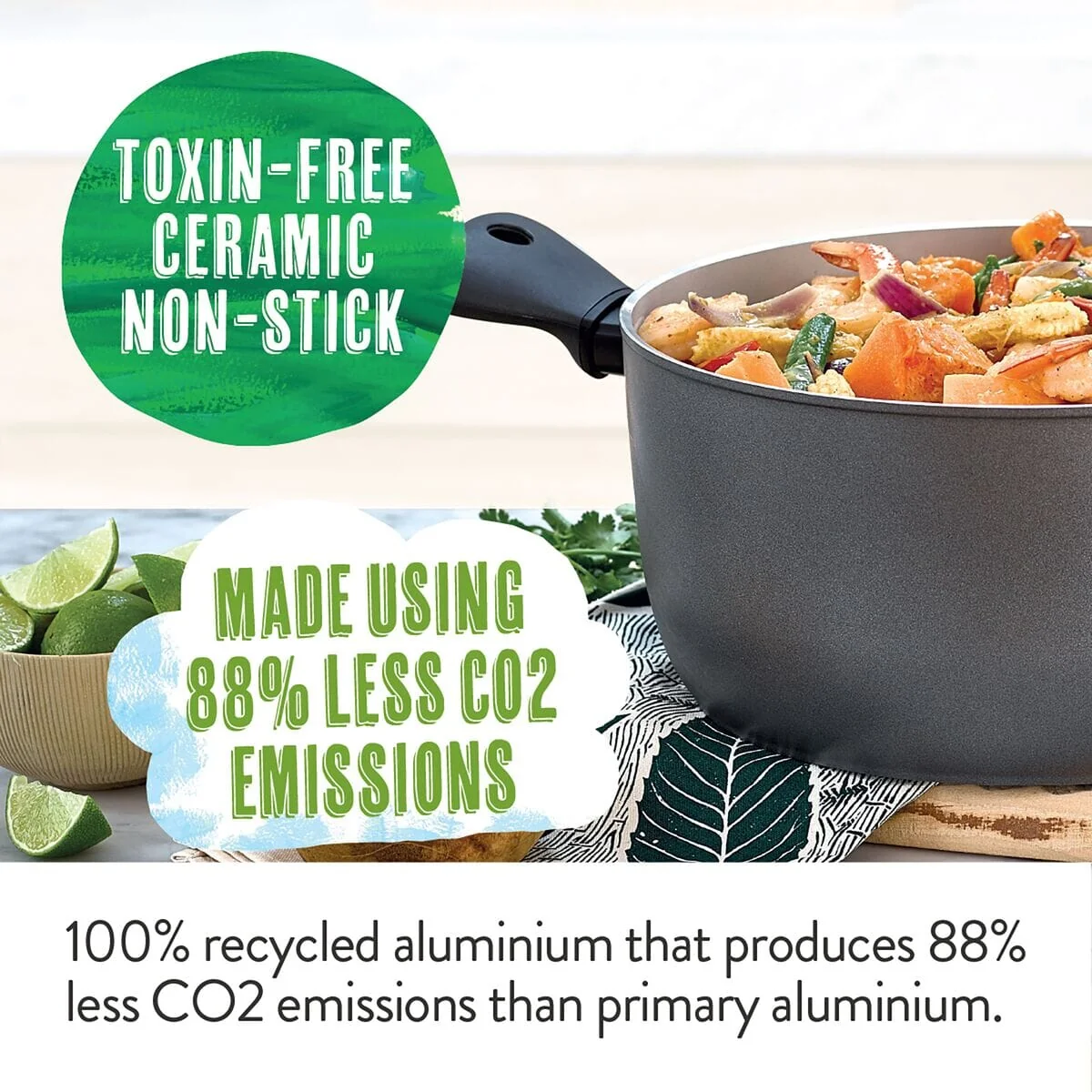 Meyer 20cm Earth Pan Ceramic Frying Pan - Image 3