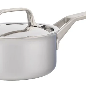 1.6L Meyer ProClad 5-Ply Aluminum Core Stainless Steel Saucepan with Cover, Made in Canada