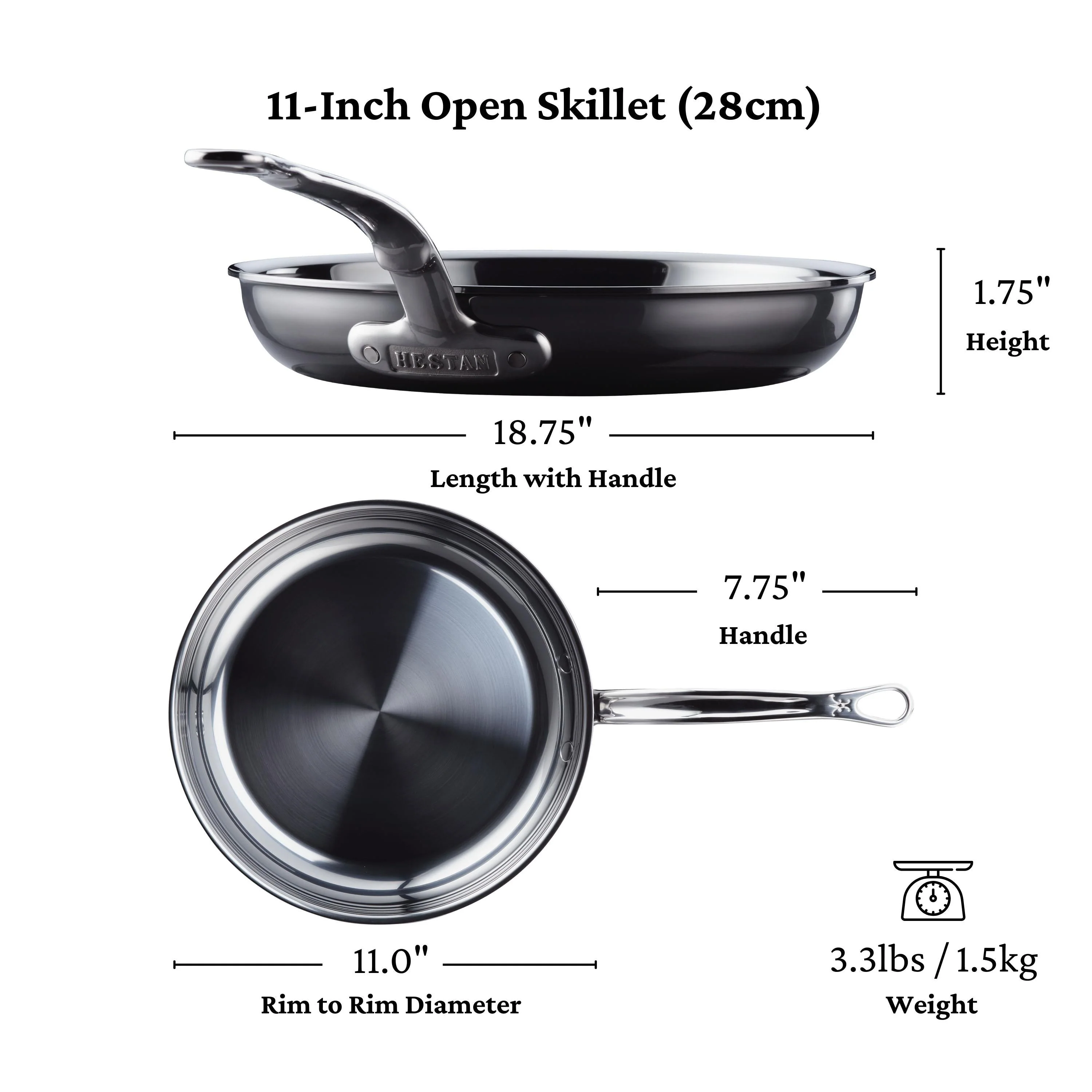 Meyer Hestan Titanium Skillets - Medium (11-Inch) - Image 11