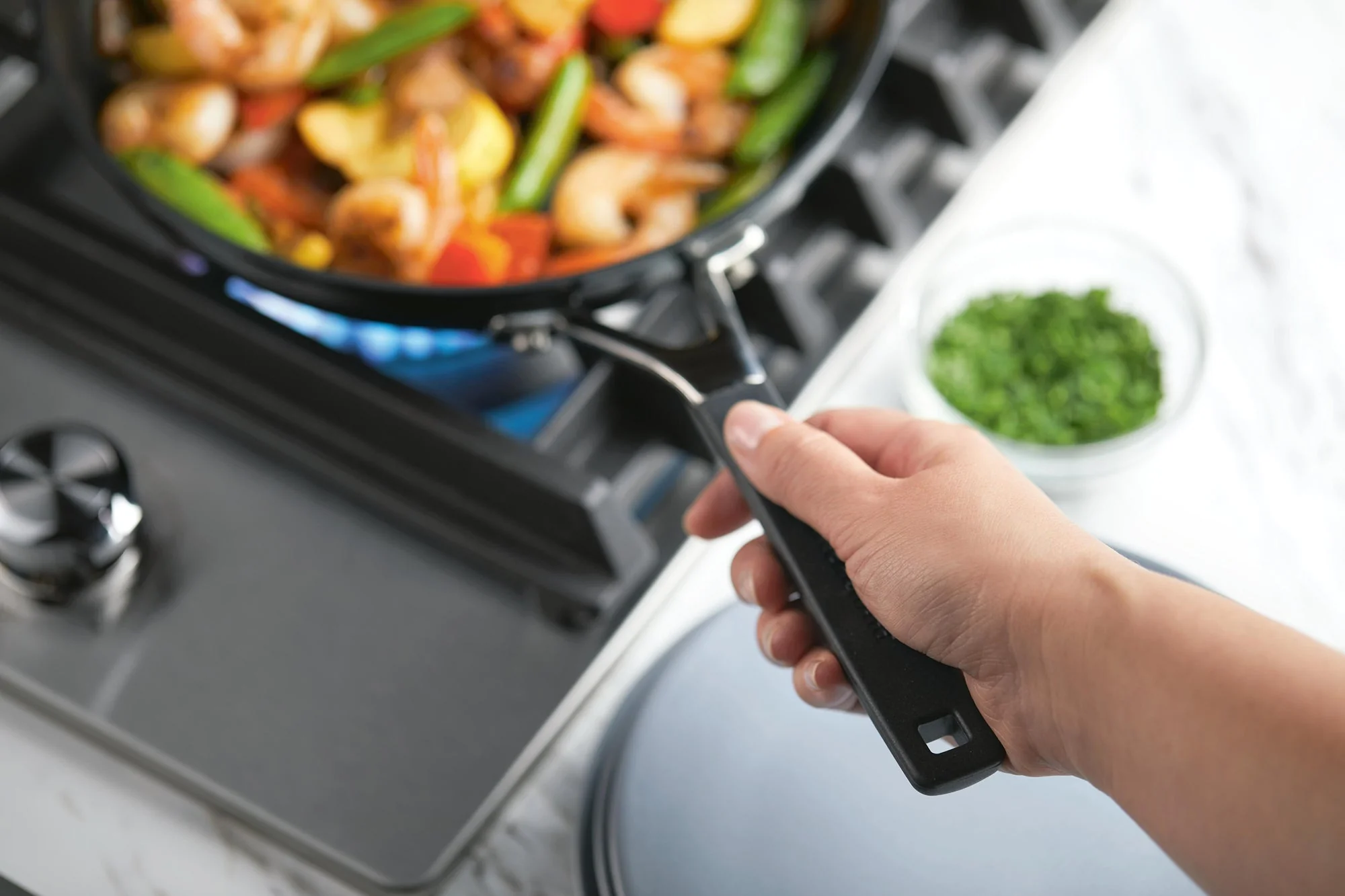 Meyer KitchenAid Hard Anodized Nonstick Cookware Set, 10-Piece, Onyx Black - Image 5