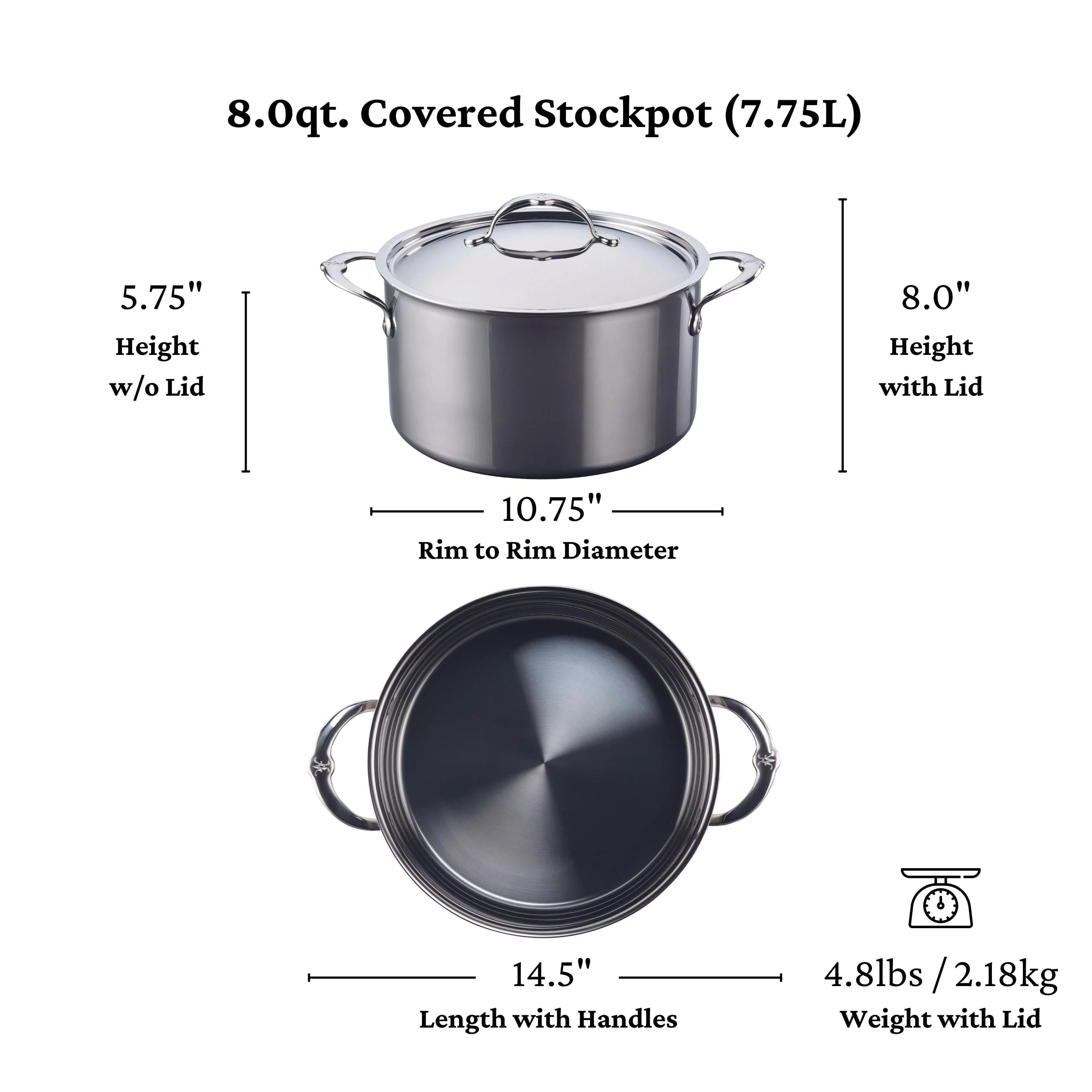 Meyer Hestan Titanium Stockpot, 8-Quart - Image 5
