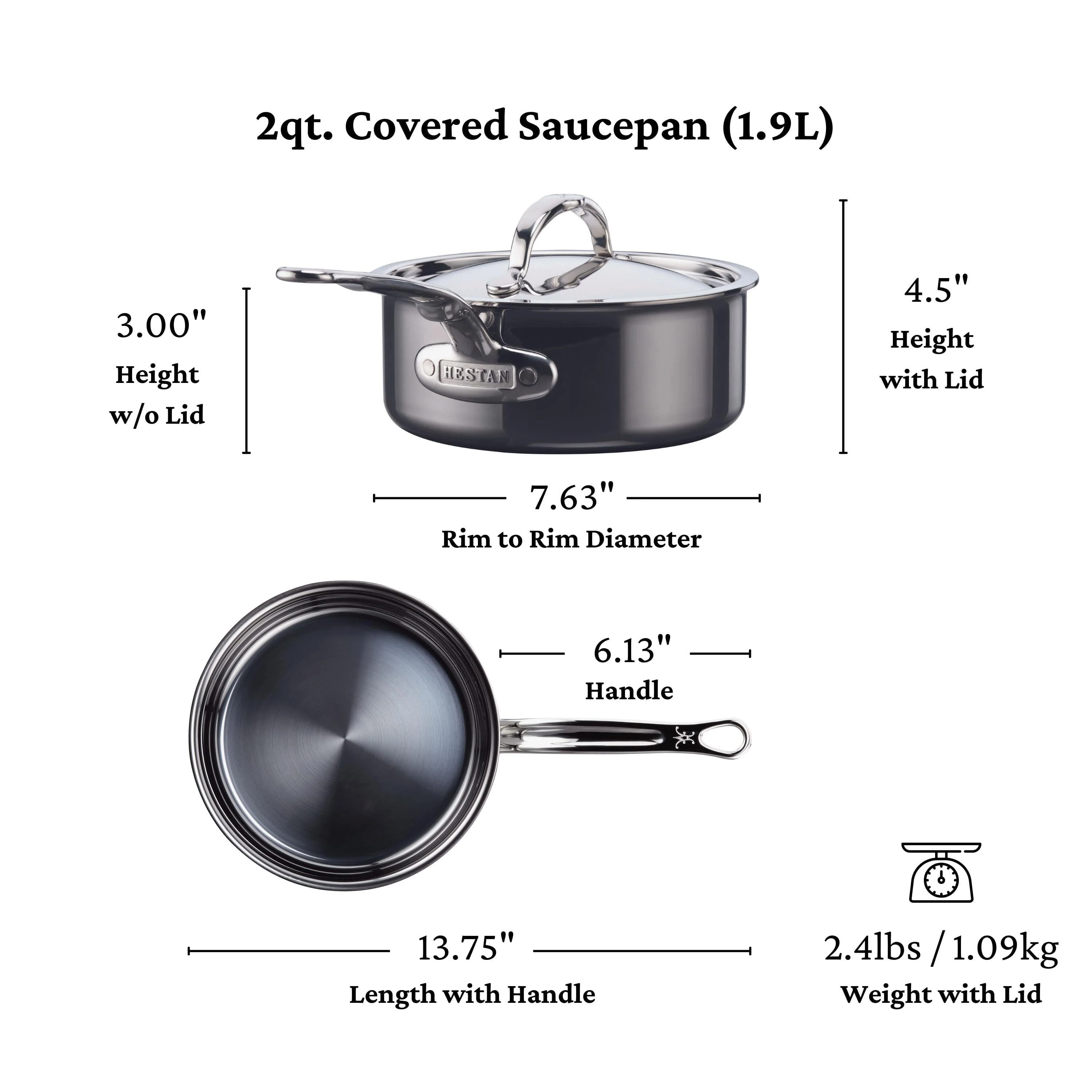Meyer Hestan Titanium Saucepans - Extra Large (4-Quart) - Image 11