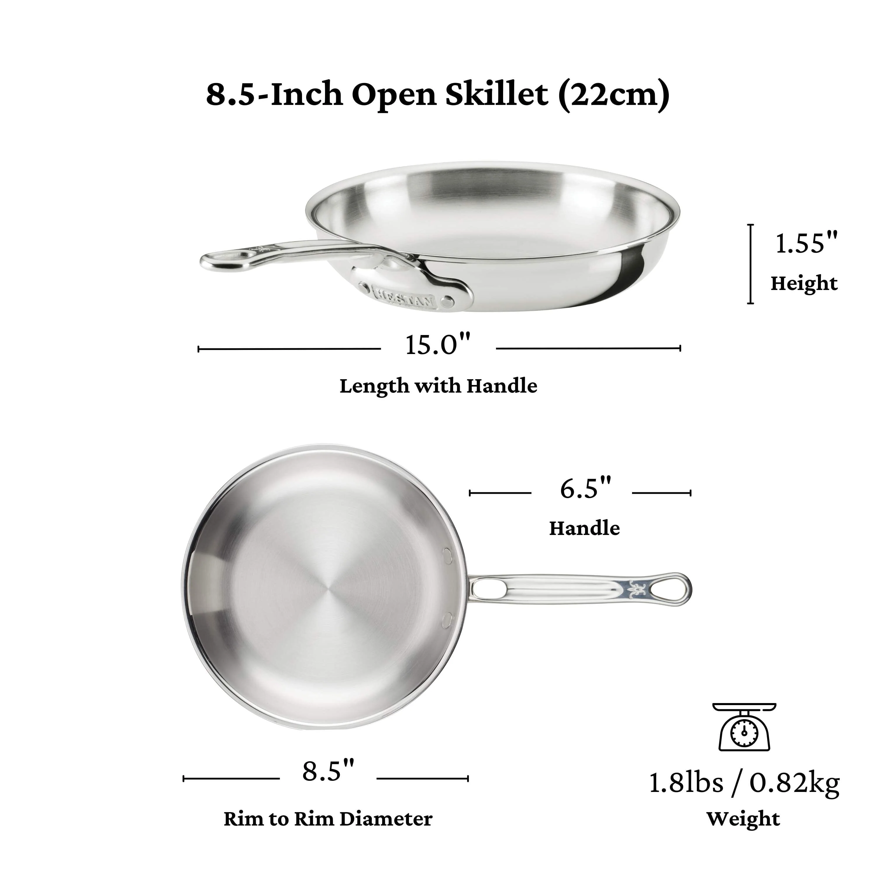 Meyer Hestan ProBond® Luxe 10-Piece Professional Clad Stainless Steel Cookware Set - Image 5