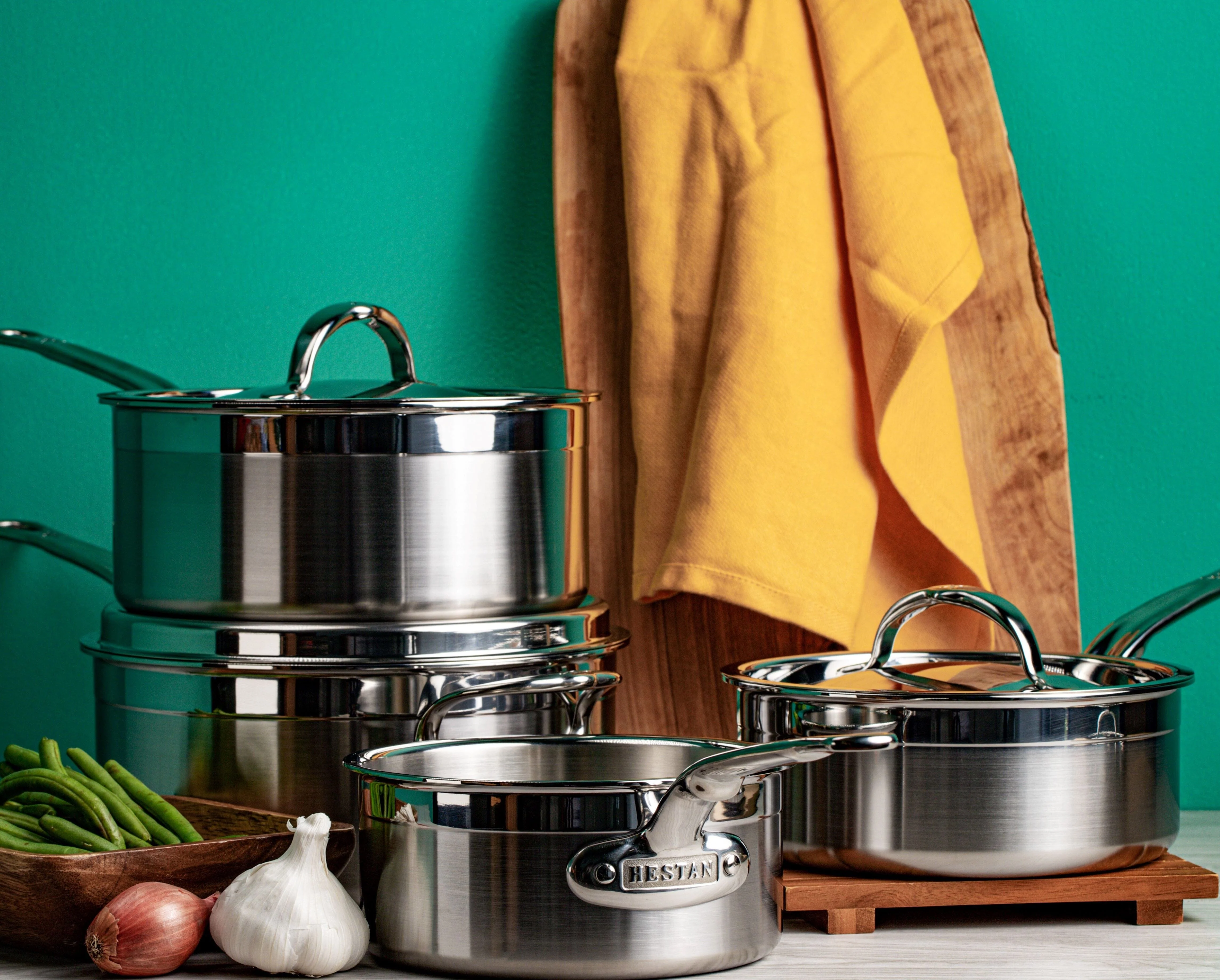Meyer Hestan Professional Clad Stainless Steel Saucepans - Large (3-Quart) - Image 5