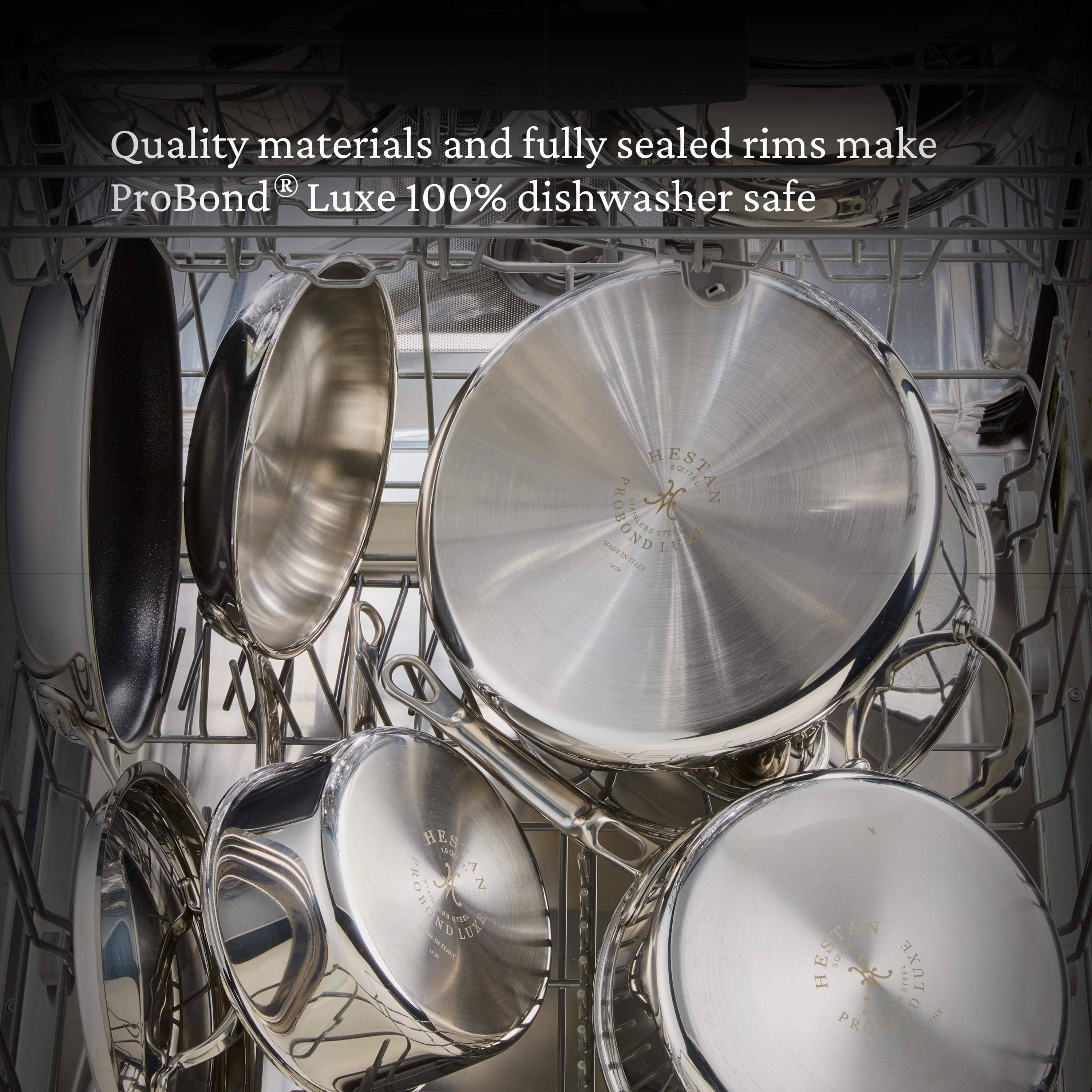Meyer Hestan ProBond® Luxe 10-Piece Professional Clad Stainless Steel Cookware Set - Image 4